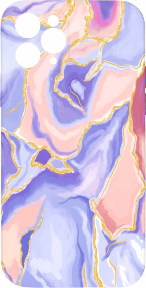 Mi-band Kryt Fialovo růžový mramor pro iPhone 11 Pro