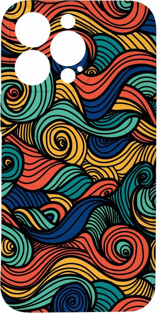 Mi-band Kryt Barevné vlny pro iPhone 12 Pro