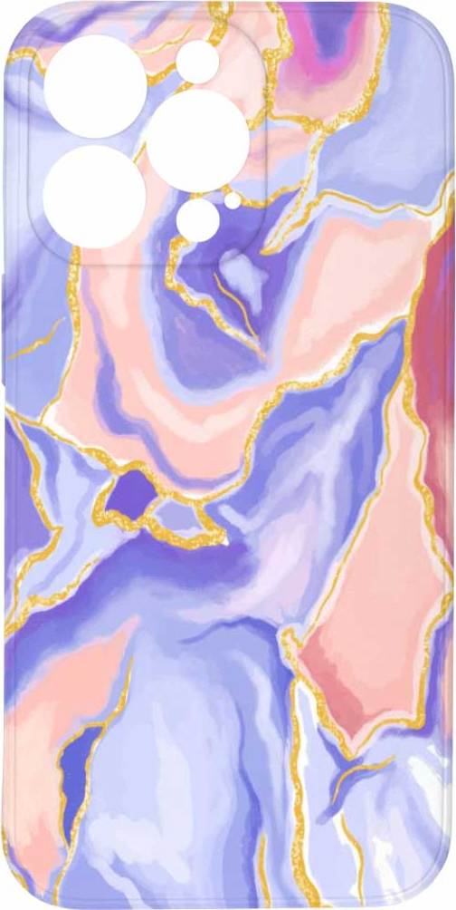 Mi-band Kryt Fialovo růžový mramor pro iPhone 13 Pro