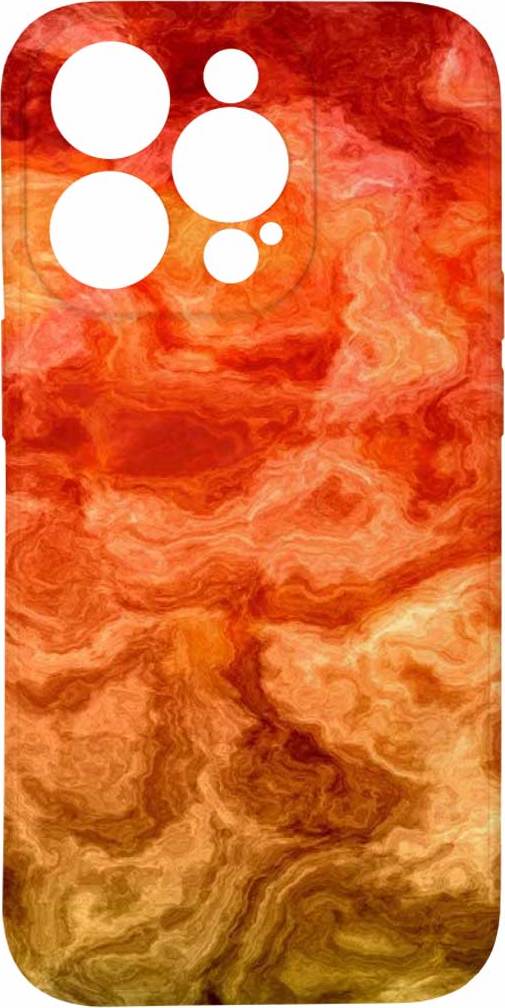 Mi-band Kryt Ohnivý mramor pro iPhone 14 Pro