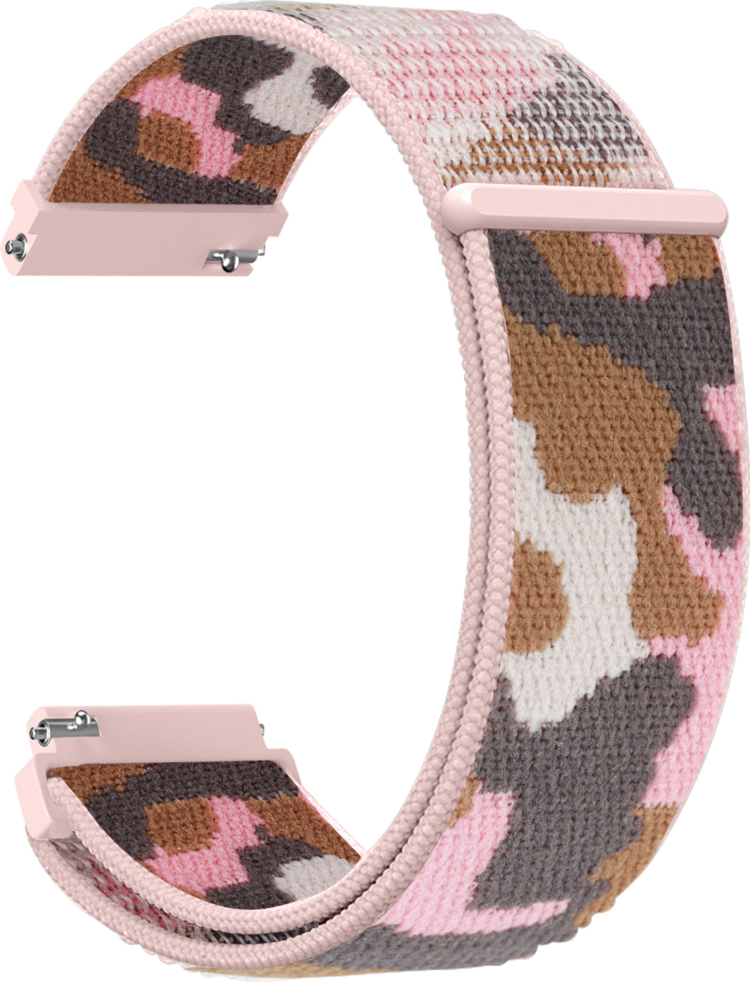 Nylonový řemínek kamufláž 20mm Barevná varianta: Růžová Kamufláž