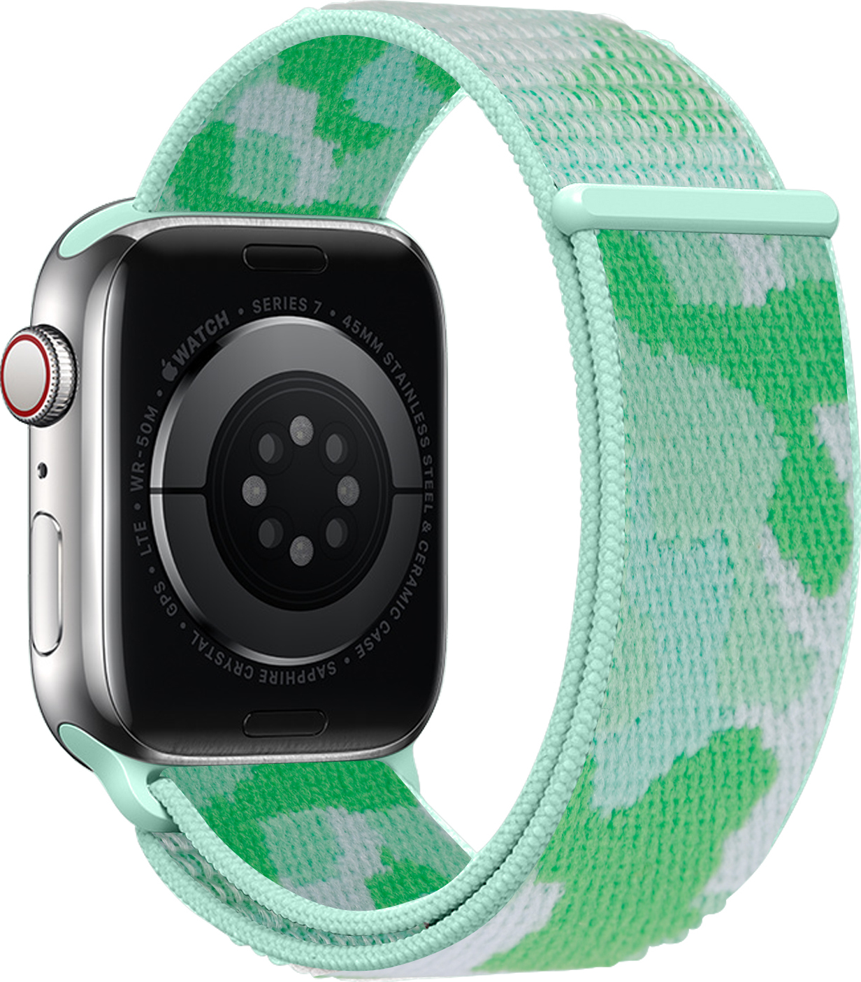 Nylonový řemínek kamufláž pro Apple Watch 38/40/41/42(S10)mm Barevná varianta: Zelená Kamufláž
