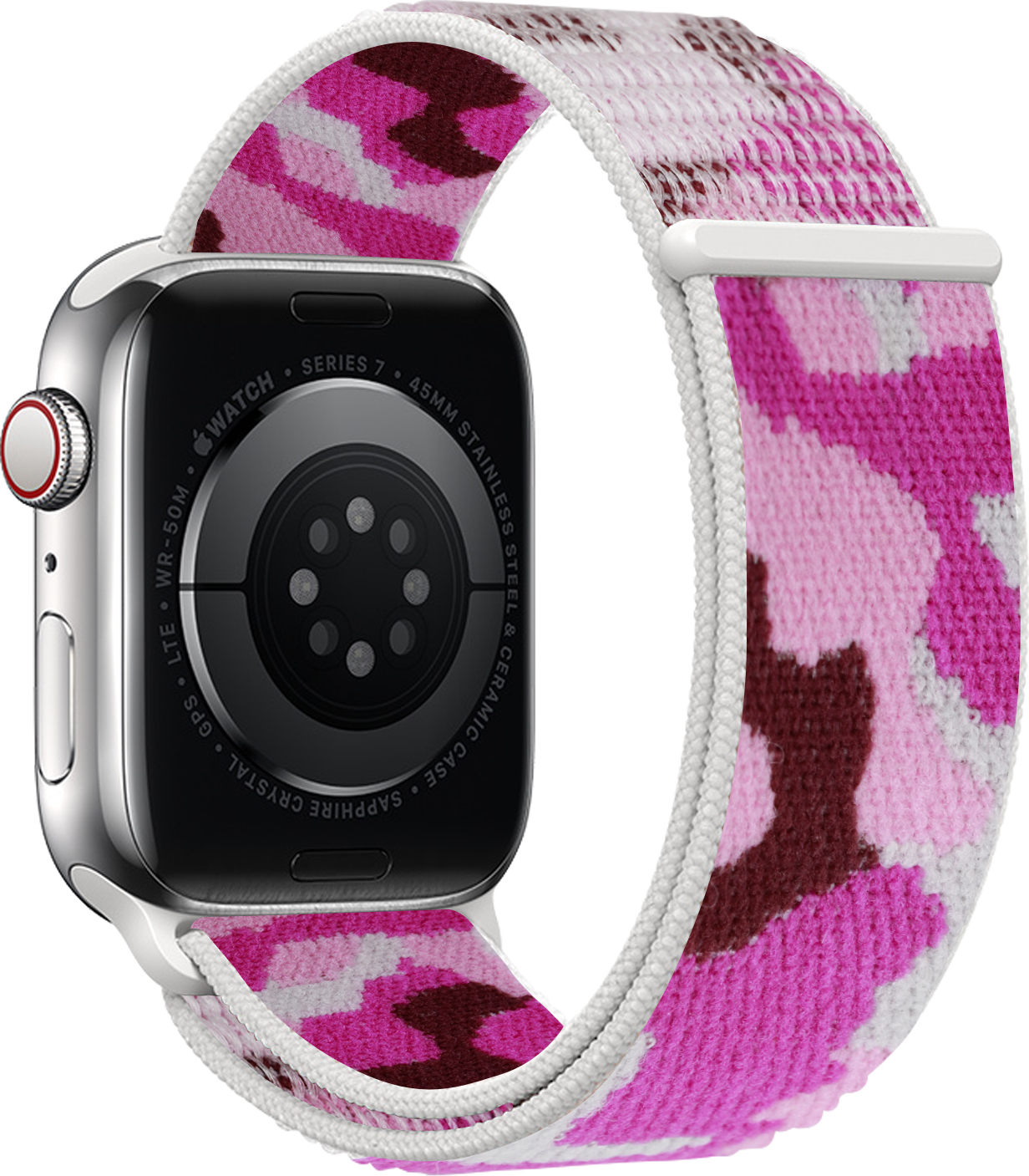 Nylonový řemínek kamufláž pro Apple Watch 38/40/41/42(S10)mm Barevná varianta: Fialová kamufláž