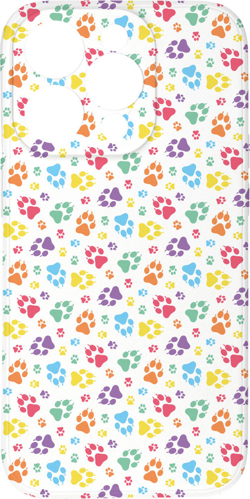 Mi-band Kryt Barevné tlapičky pro iPhone 14 Pro Max