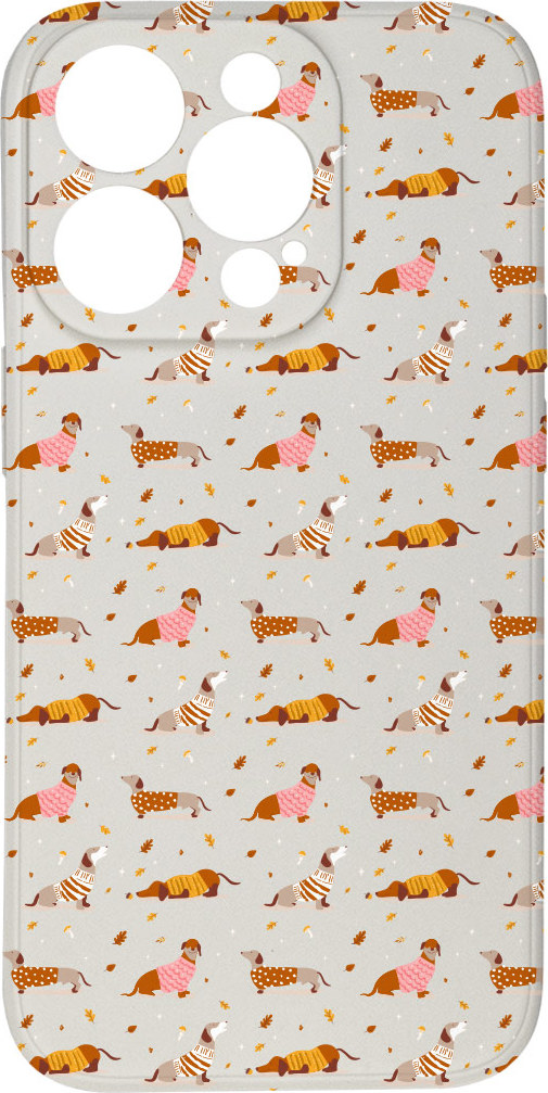 Mi-band Kryt Jezevčíci ve svetru pro iPhone 14 Pro Max