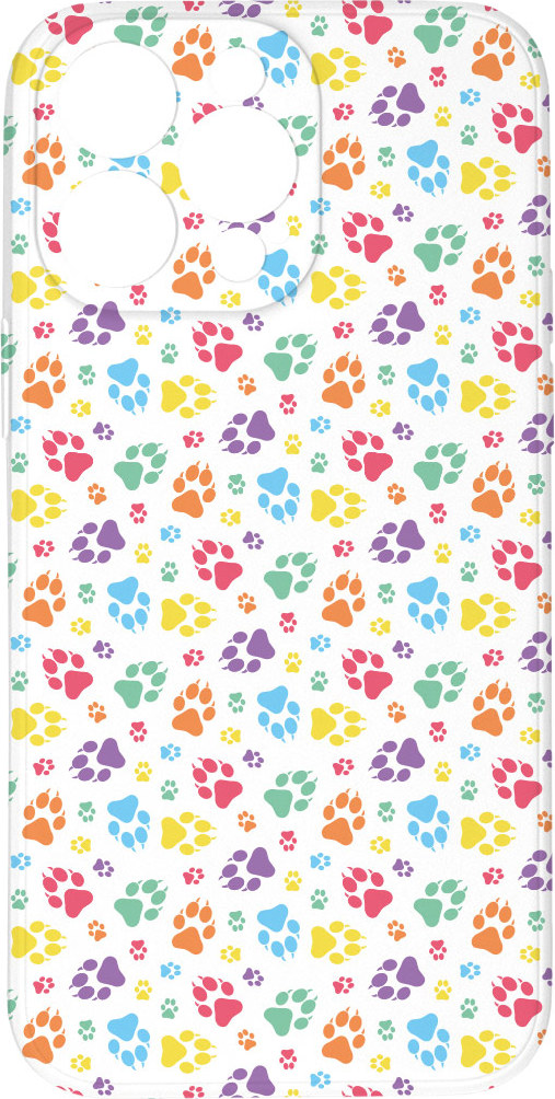 Mi-band Kryt Barevné tlapičky pro iPhone 14 Pro