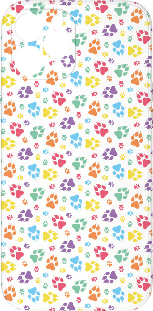 Mi-band Kryt Barevné tlapičky pro iPhone 12 Pro Max