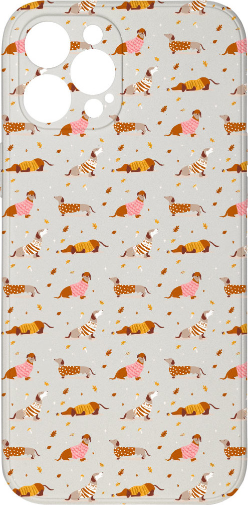 Mi-band Kryt Jezevčíci ve svetru pro iPhone 12 Pro Max