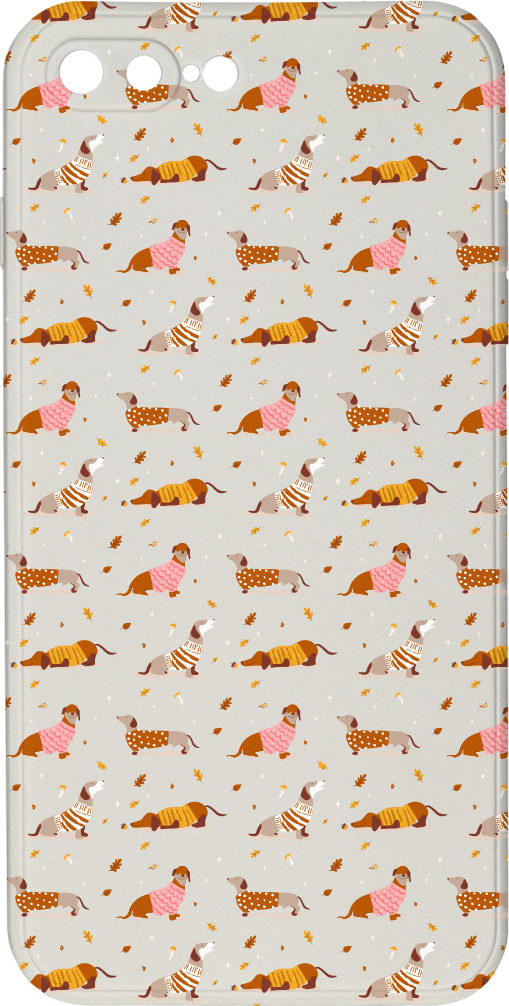 Mi-band Kryt Jezevčíci ve svetru pro iPhone 7/8 Plus