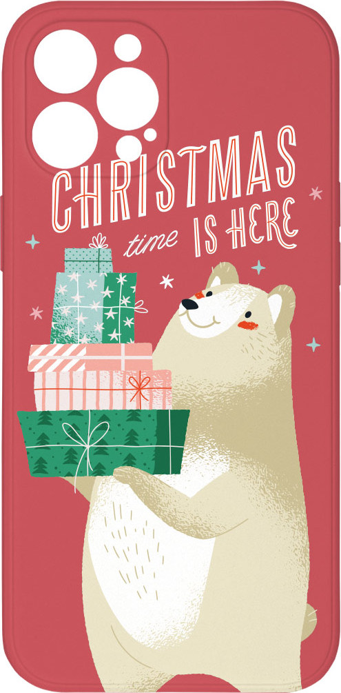 Mi-band Kryt Vánoce jsou tady červený pro iPhone 12 Pro Max