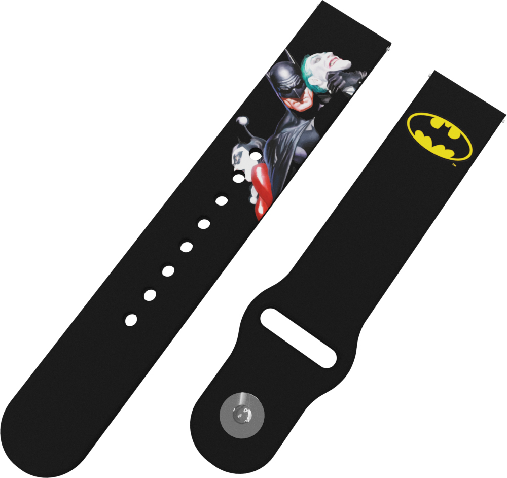 Strapido BATMAN 30 - BATMAN, JOKER A HARLEY QUINN řemínek 22 mm
