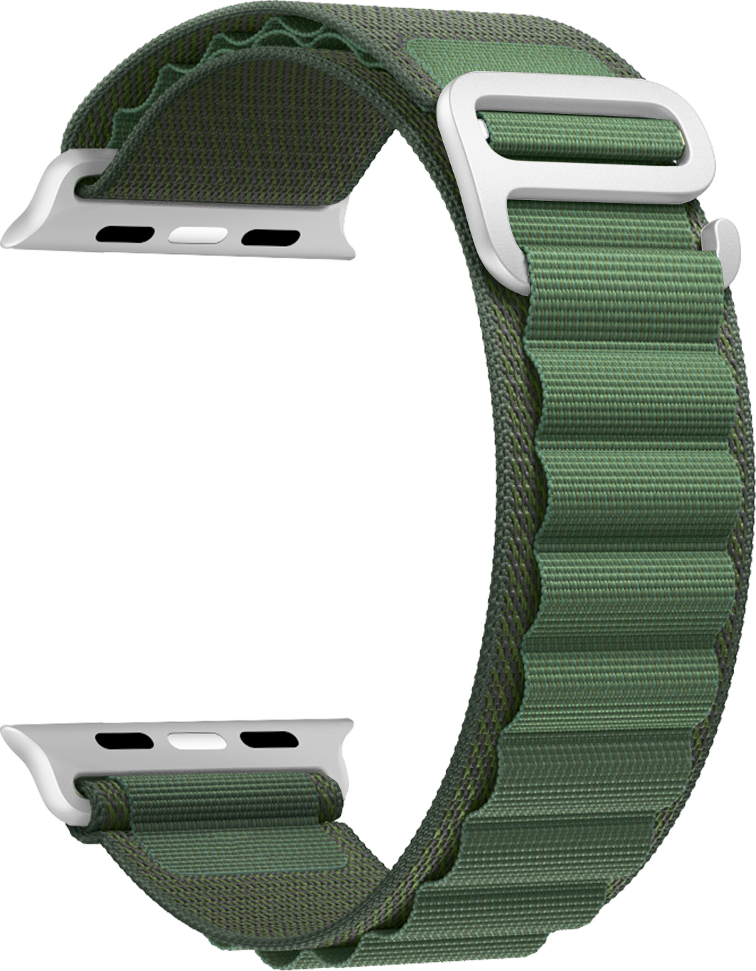 Nylonový řemínek se sponou pro Apple Watch 38/40/41/42(S10)mm Barva náramku: Armádně zelená