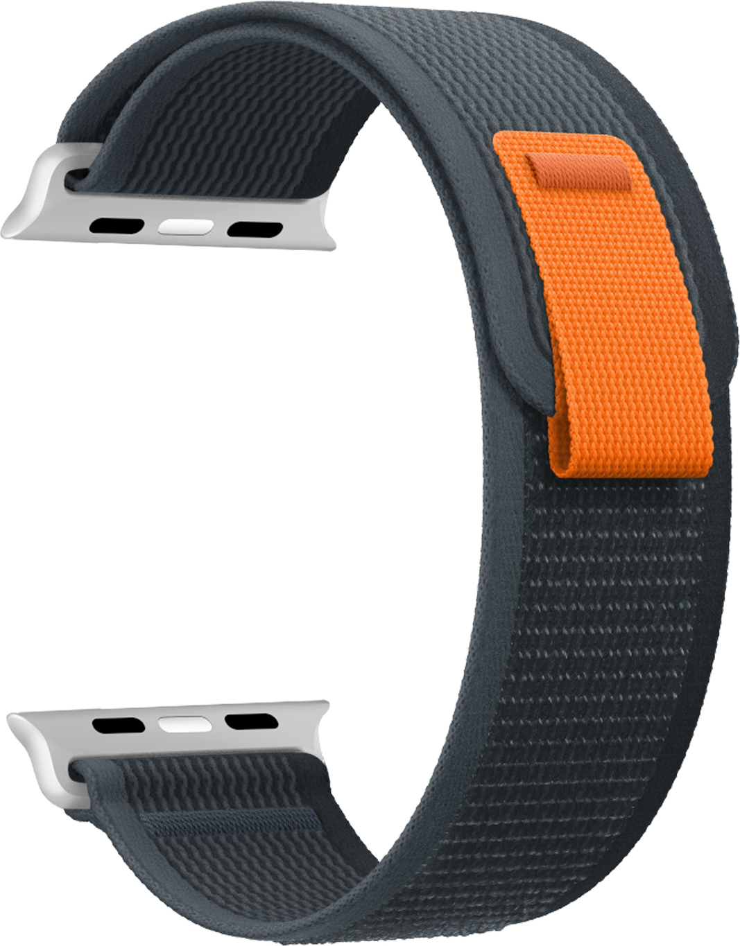 Nylonový řemínek se stahovacím poutkem pro Apple Watch 38/40/41/42(S10)mm Barevná varianta: Černo-Šedý