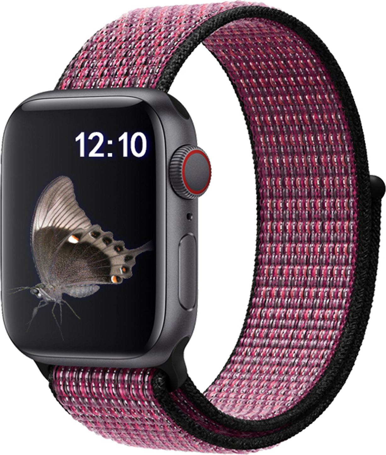 Nylonový řemínek pro Apple Watch 42/44/45/46/49mm Barevná varianta: Růžovo-Černá
