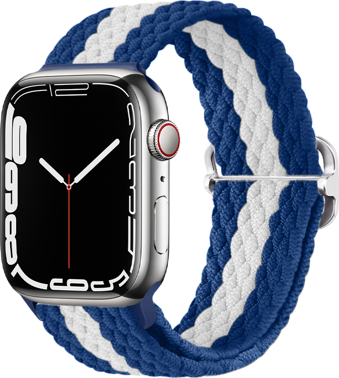Pletený řemínek se sponou pro Apple Watch 42/44/45/46/49mm Barevná varianta: Modro-bílý