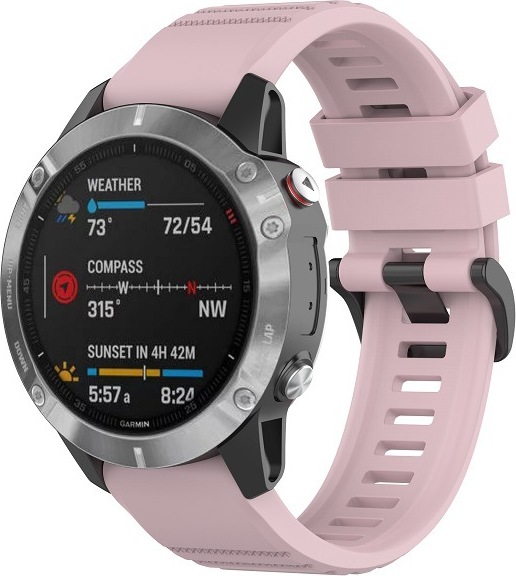 QuickFit silikonový řemínek s přezkou 26mm Barevná varianta: Baby růžový