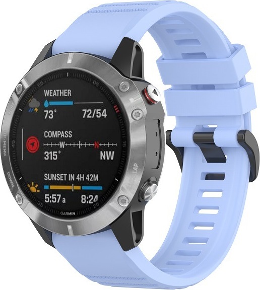 QuickFit silikonový řemínek s přezkou 22mm Barevná varianta: Modro-šedý