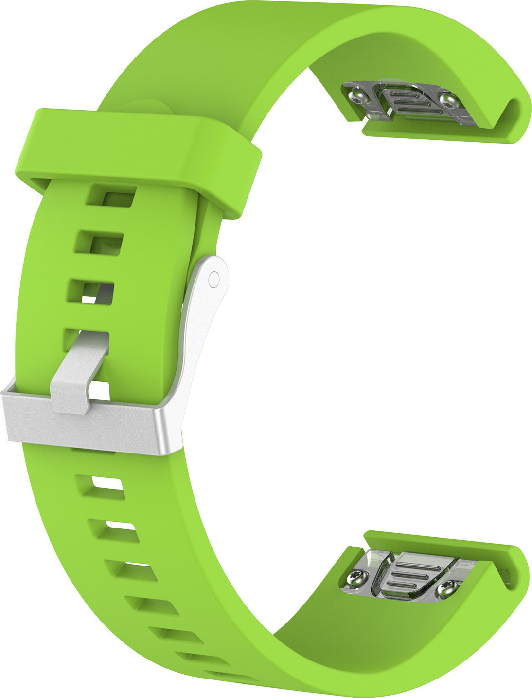 QuickFit silikonový hladký řemínek s přezkou 20mm Barevná varianta: Jablečně zelený