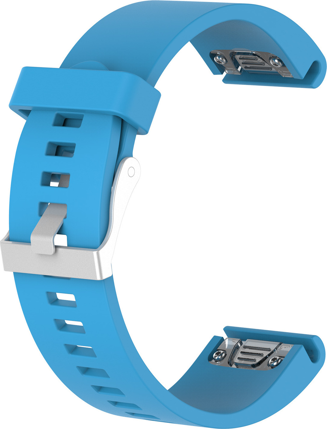 QuickFit silikonový hladký řemínek s přezkou 20mm Barevná varianta: Modrý