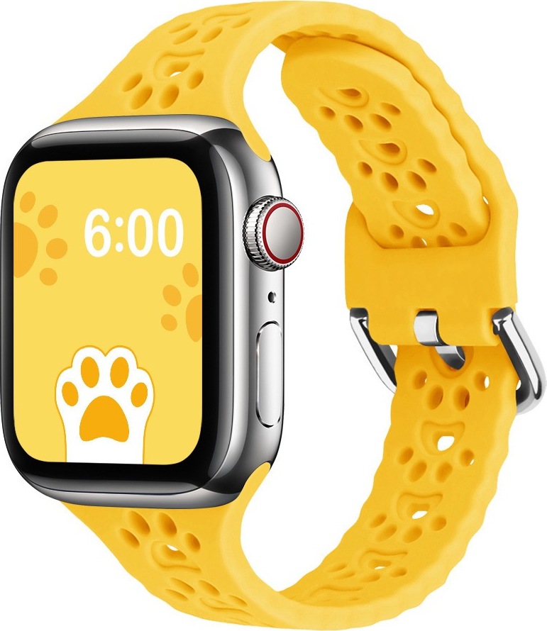 Mi-band Řemínek s pacičkami a přezkovým zapínáním pro Apple Watch 42/44/45/46/49mm Barevná varianta: Žlutý