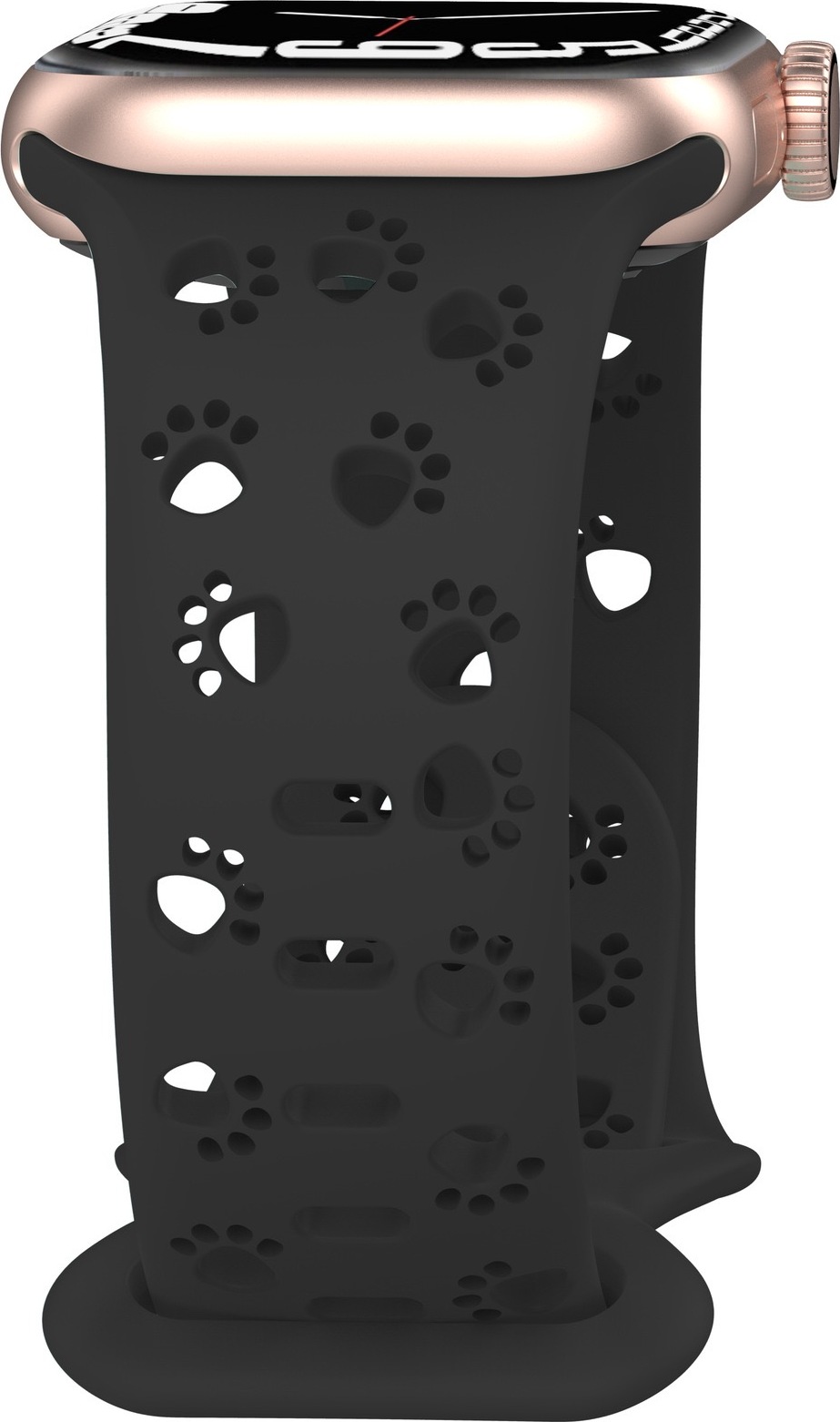 Mi-band Řemínek s perforovanými pacičkami pro Apple Watch 42/44/45/46/49mm Barevná varianta: Černý