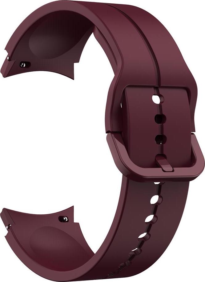 Jednobarevný řemínek s plastovou přezkou pro Samsung Galaxy watch 4/ 4 Classic/4 Classic Lite/ 5 / 5 PRO Barevná varianta: Vínový