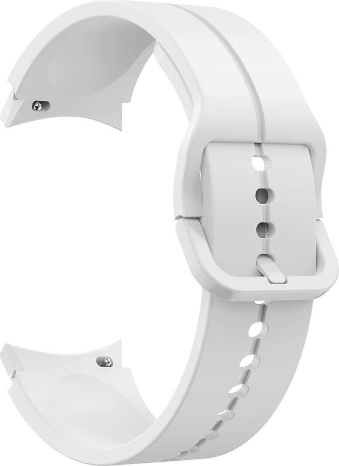 Jednobarevný řemínek s plastovou přezkou pro Samsung Galaxy watch 4/ 4 Classic/4 Classic Lite/ 5 / 5 PRO Barevná varianta: Bílý