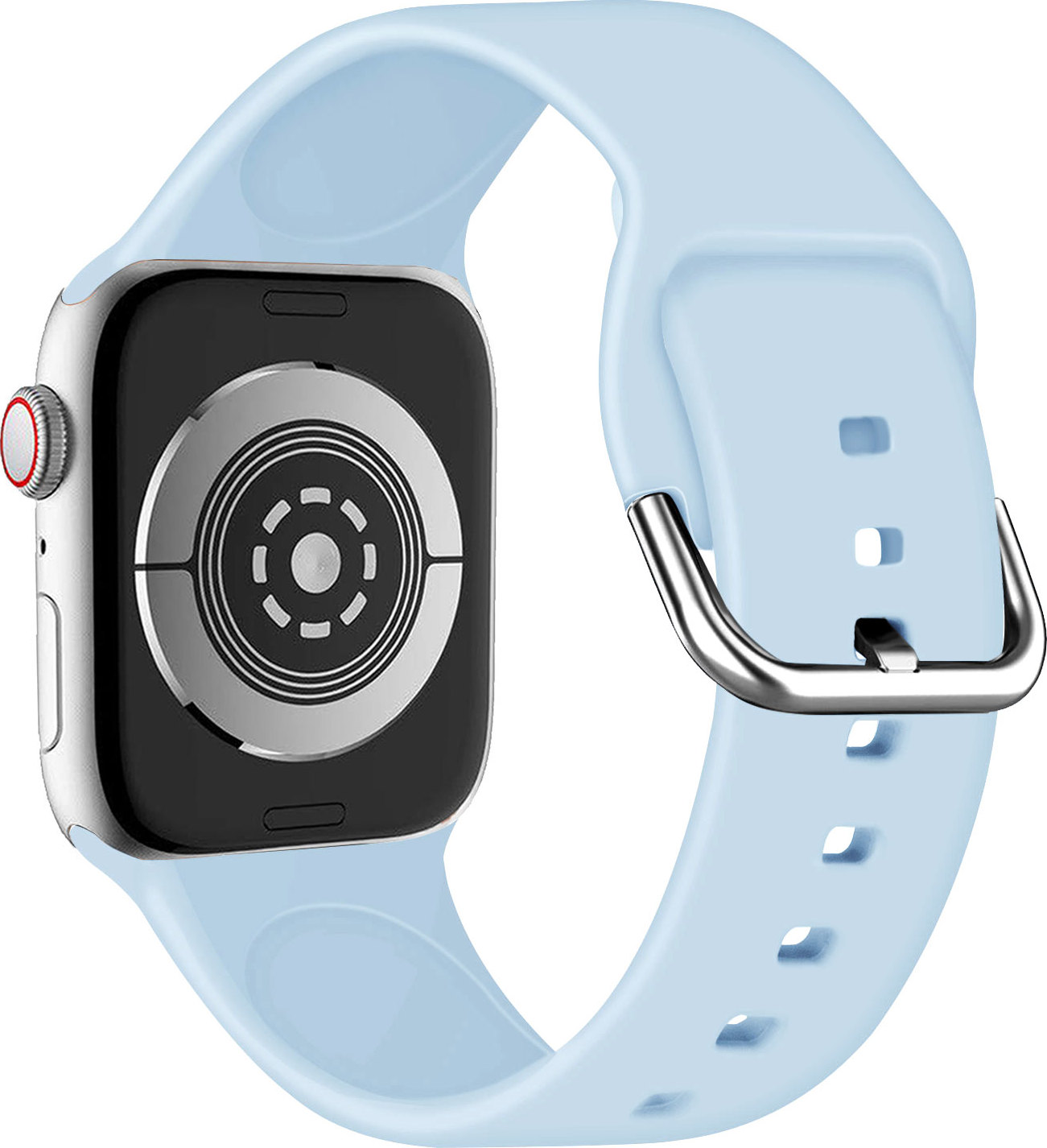 Jednobarevný řemínek s přezkou pro Apple Watch 38/40/41/42(S10)mm Barva náramku: Modro-Šedá