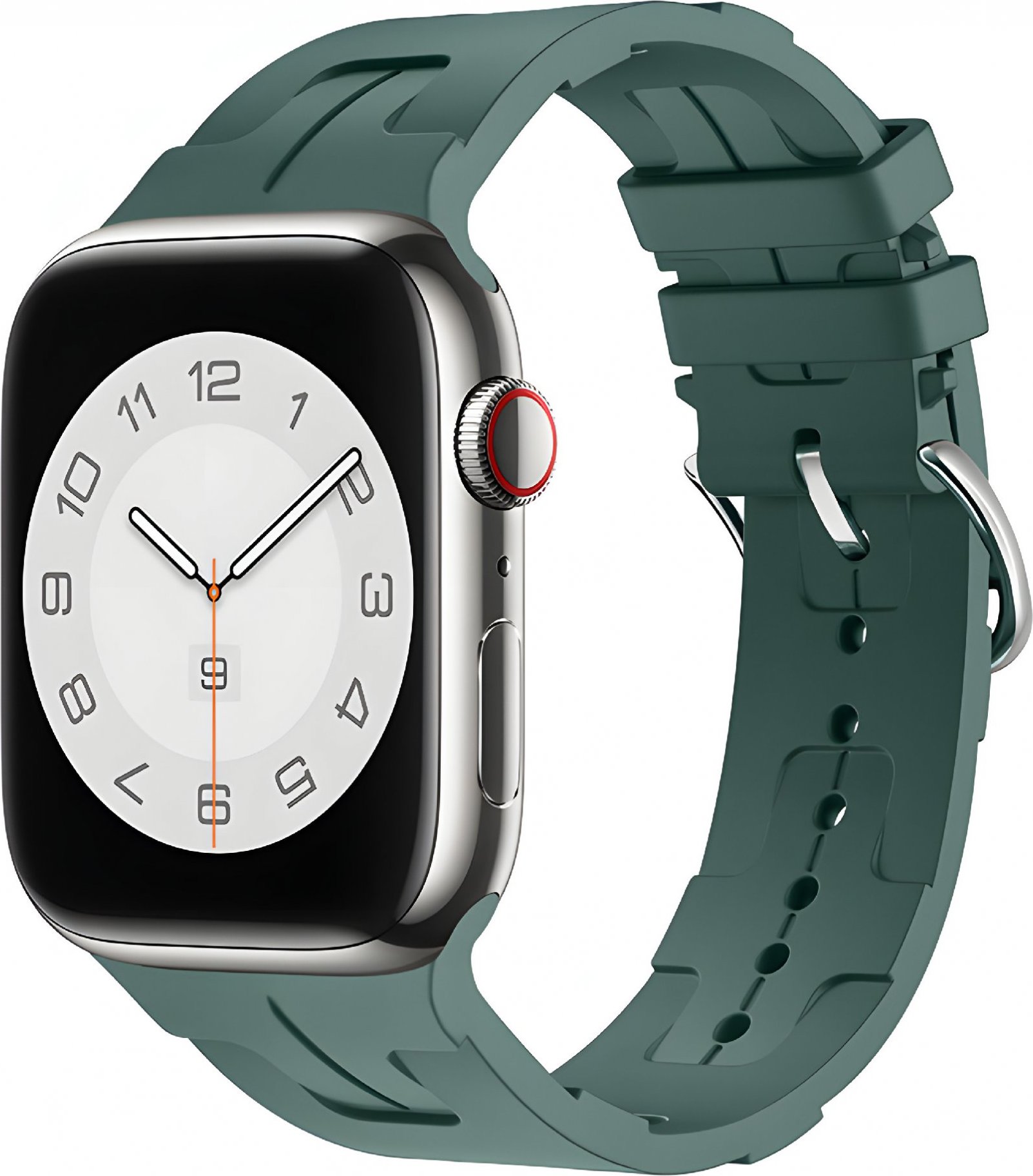 Silikonový řemínek se vzorkem pro Apple Watch 38/40/41mm Barva náramku: Zelená