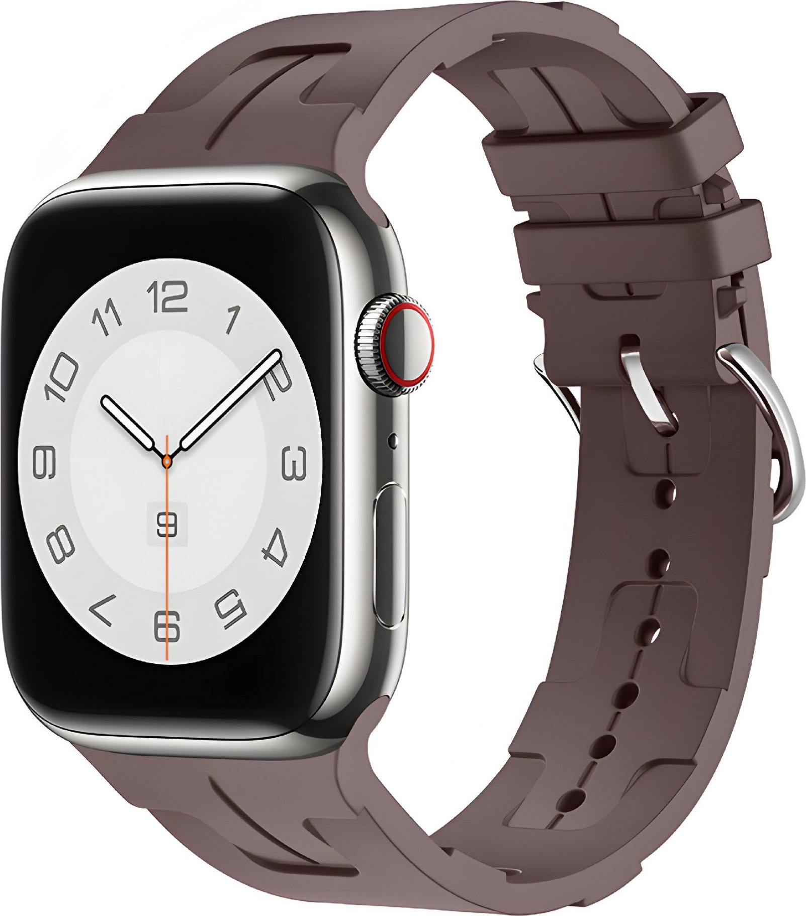 Silikonový řemínek se vzorkem pro Apple Watch 38/40/41mm Barva náramku: Švestková