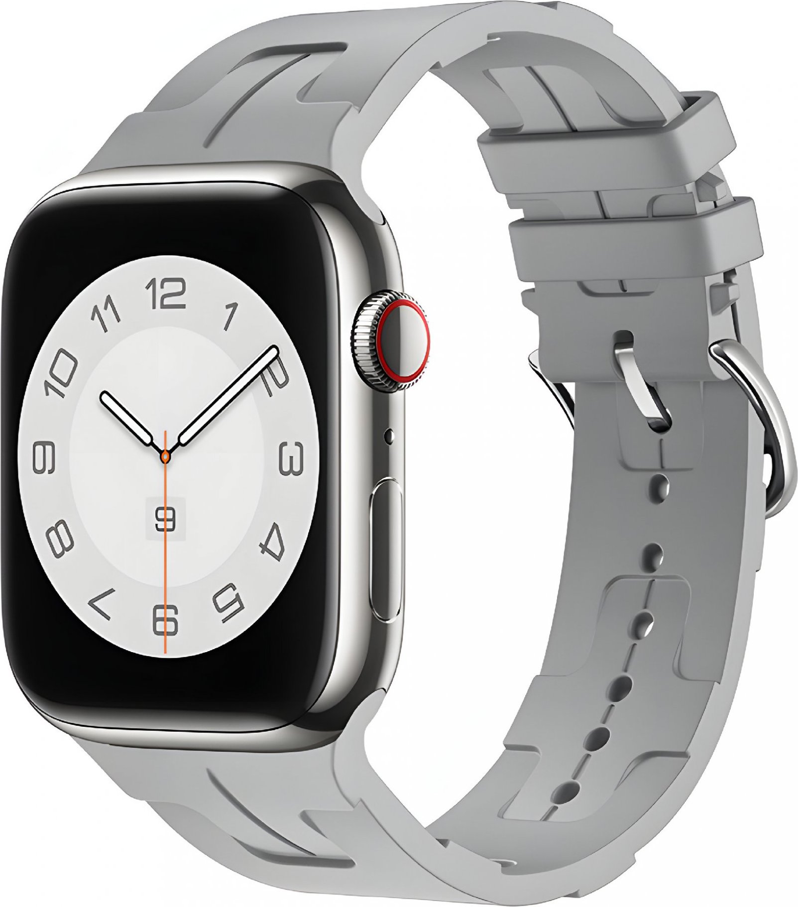 Silikonový řemínek se vzorkem pro Apple Watch 42/44/45/46/49mm Barva náramku: Šedá