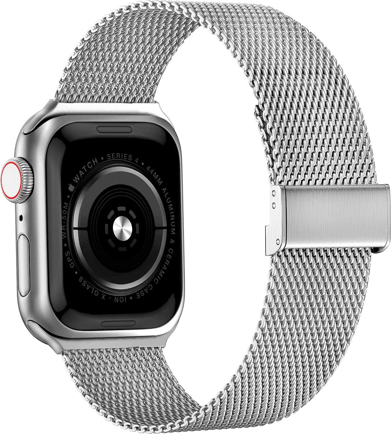 Milánský tah s přezkou pro Apple Watch 42/44/45/46/49mm Barevná varianta: Stříbrná
