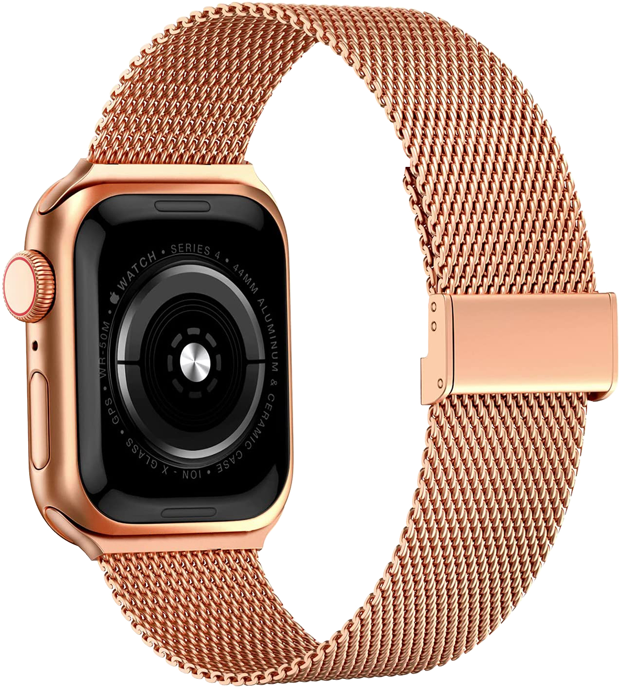 Milánský tah s přezkou pro Apple Watch 38/40/41/42(S10)mm Barevná varianta: Růžovo-zlatá