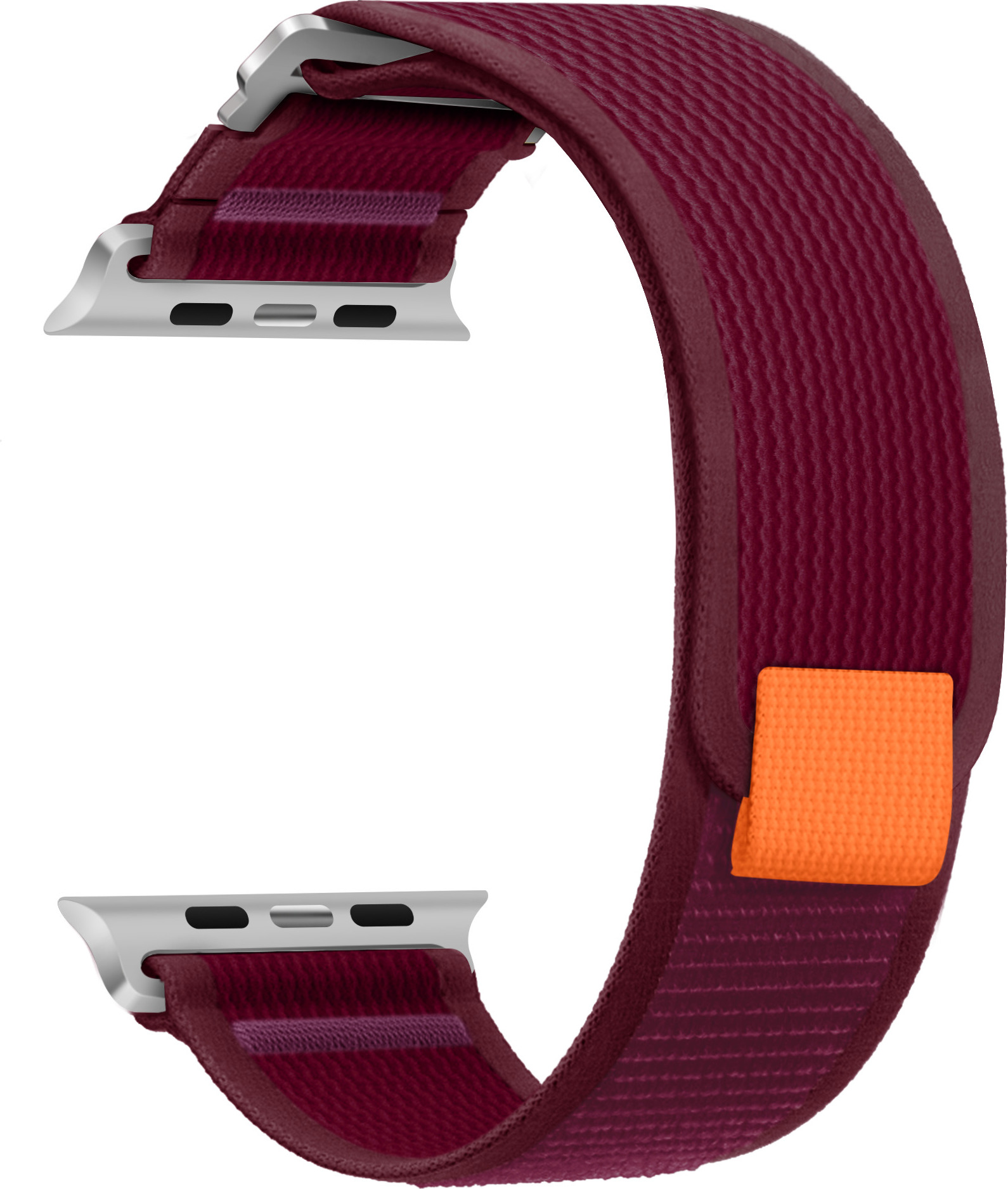 Nylonový řemínek se stahovacím poutkem a sponou pro Apple Watch 38/40/41/42(S10)mm Barva: Vínová