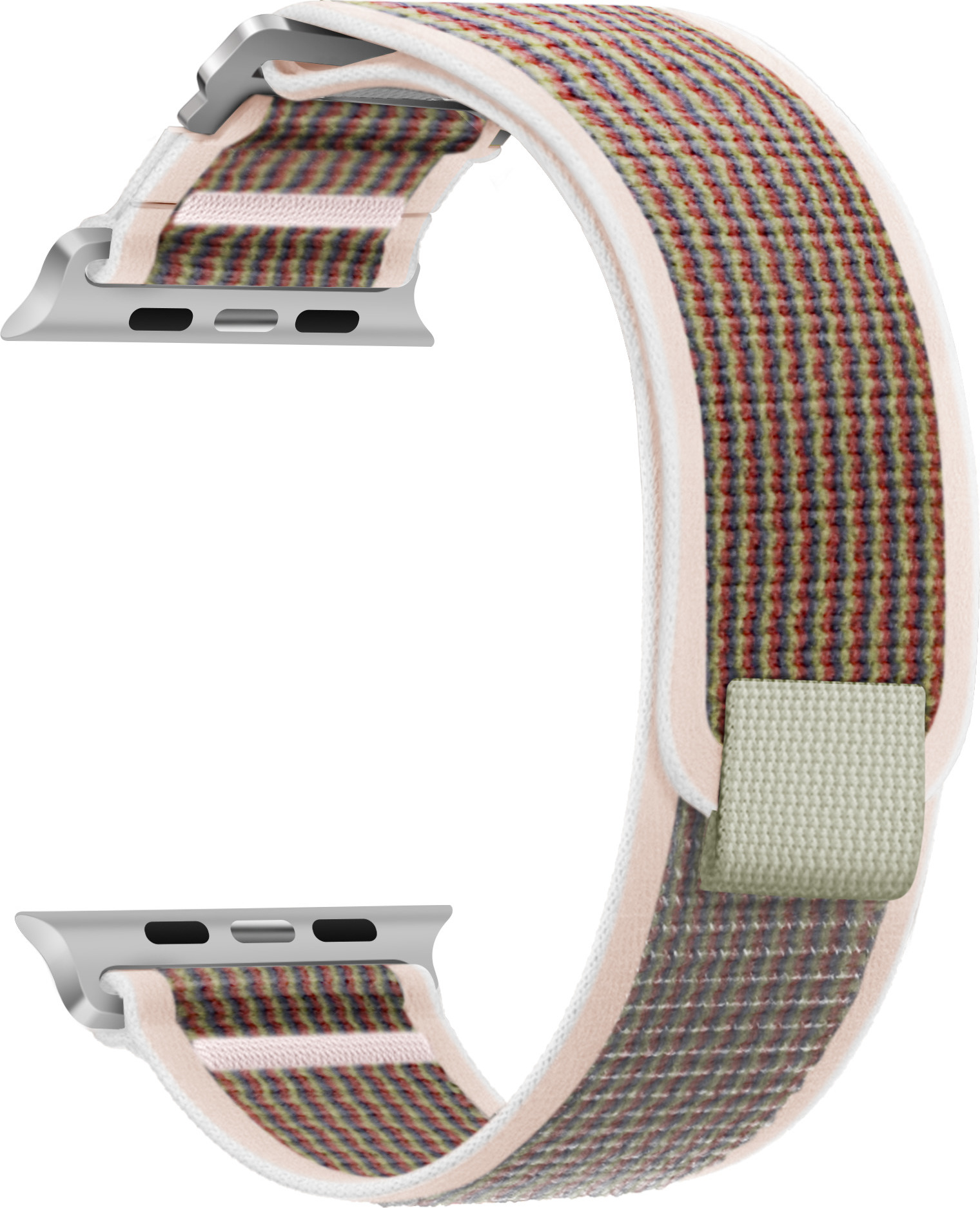 Nylonový řemínek se stahovacím poutkem a sponou pro Apple Watch 38/40/41/42(S10)mm Barva: Růžová