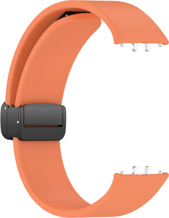 Silikonový řemínek s drážkou a magnetickým zapínáním pro Samsung Galaxy Fit 3 Barva náramku: Oranžová