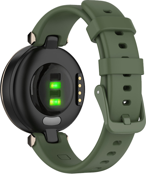 Silikonový řemínek s přezkou pro Garmin Lily Barva náramku: Tmavě zelená