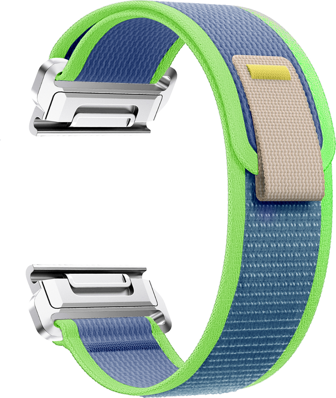 Nylonový řemínek se stahovacím poutkem 22mm Barevná varianta: Modro-Zelený