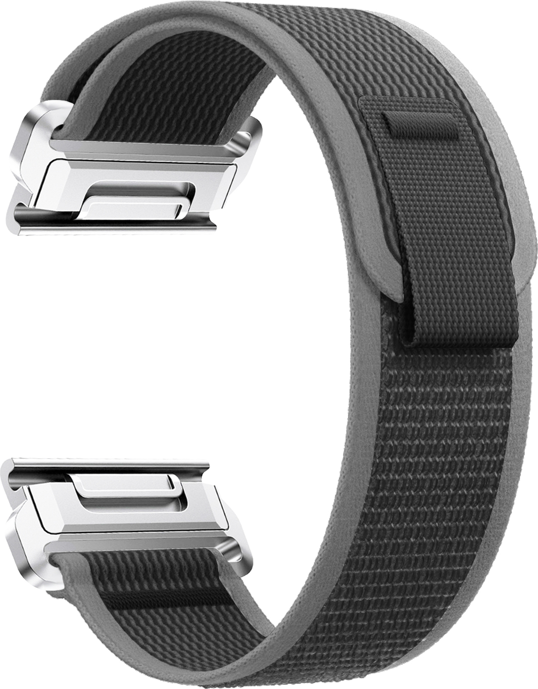 Nylonový řemínek se stahovacím poutkem 22mm Barevná varianta: Černo-Šedý