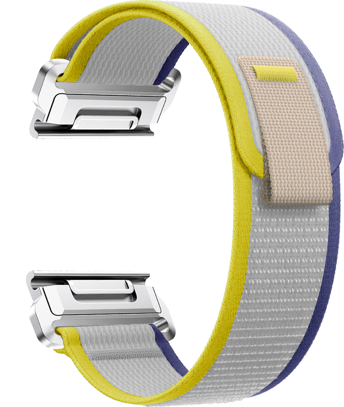 Nylonový řemínek se stahovacím poutkem 22mm Barevná varianta: Žluto-šedý