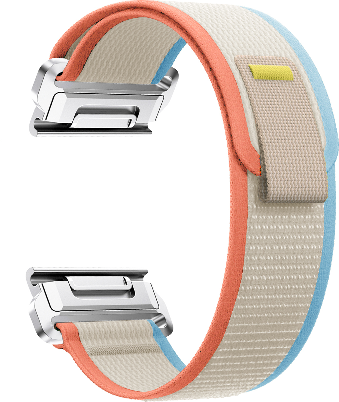 Nylonový řemínek se stahovacím poutkem 22mm Barevná varianta: Šedo-modro-červený