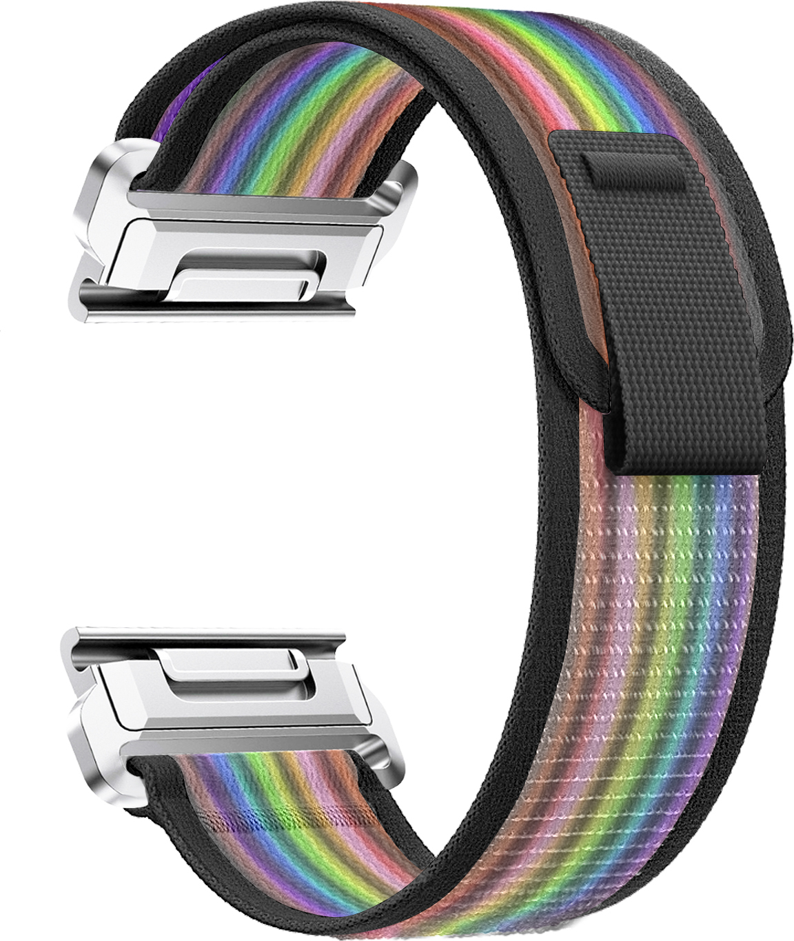 Nylonový řemínek se stahovacím poutkem 26mm Barevná varianta: Duhový