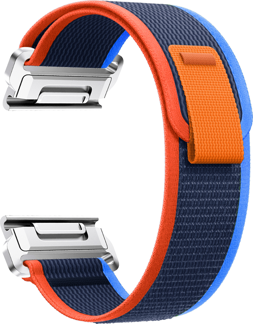 Nylonový řemínek se stahovacím poutkem 26mm Barevná varianta: Modro-oranžový