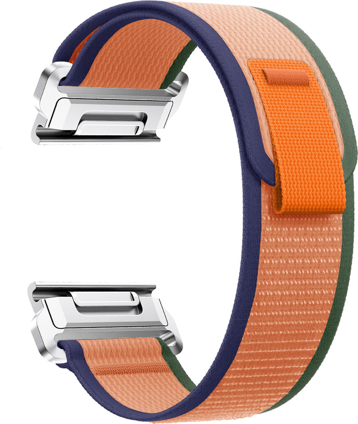 Nylonový řemínek se stahovacím poutkem 26mm Barevná varianta: Zeleno-modro-oranžový