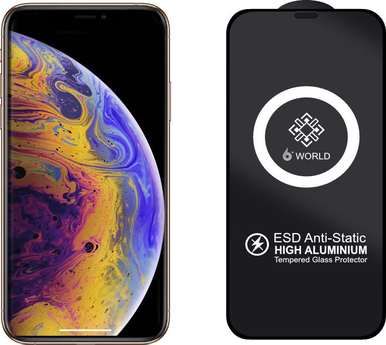 ESD 3D Ochranné tvrzené sklo na iPhone XS Max