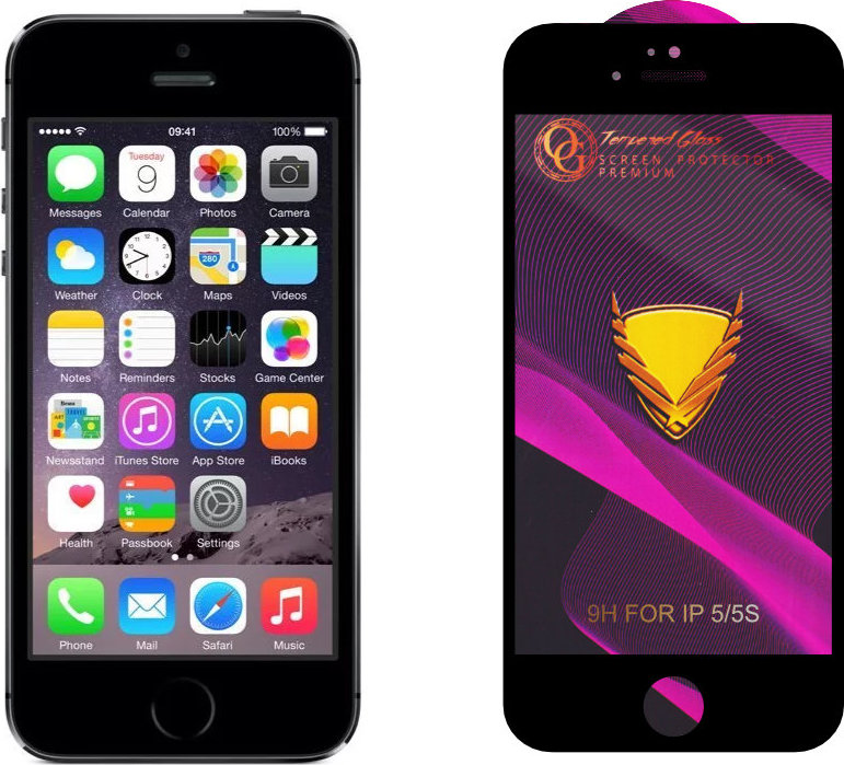 3D Ochranné tvrzené sklo na iPhone 5/5S