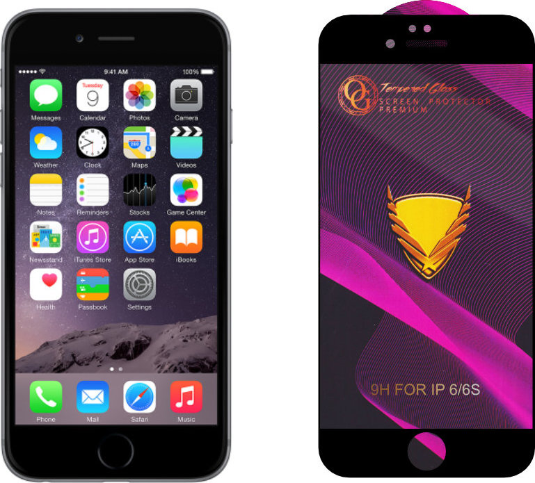 3D Ochranné tvrzené sklo na iPhone 6/6S