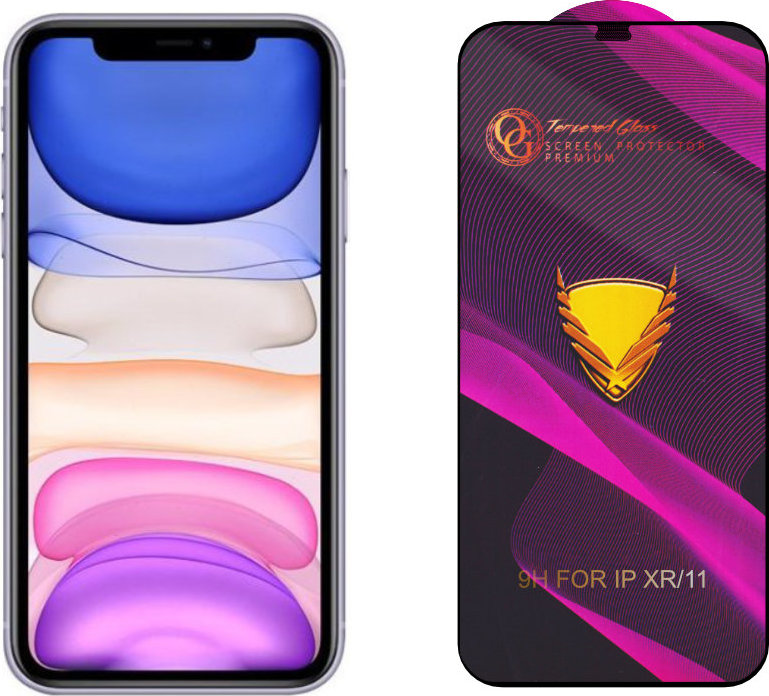 3D Ochranné tvrzené sklo na iPhone XR