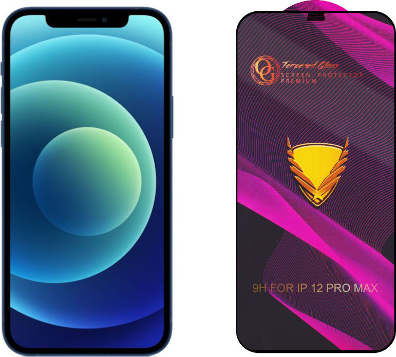 3D Ochranné tvrzené sklo na iPhone 12 Pro Max