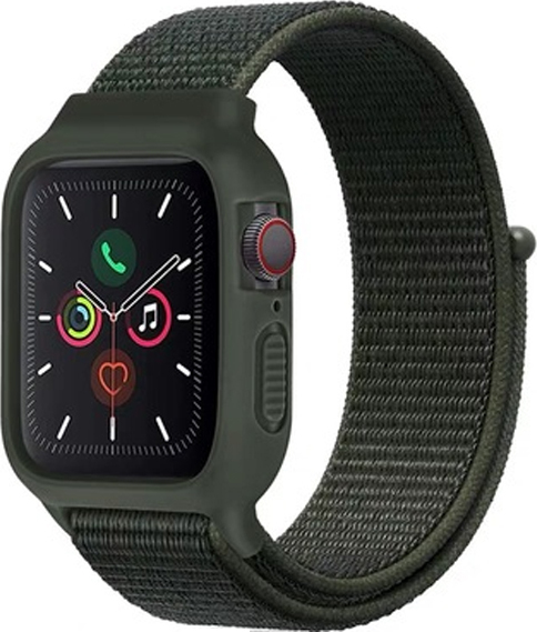 Nylonový set 2v1 pro Apple Watch 42/44/45mm Barevná varianta: Khaki Zelená